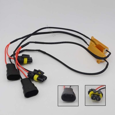 Load Resistor Decoder Warning Error Canceller For Car LED Fog Lights 9005 9006