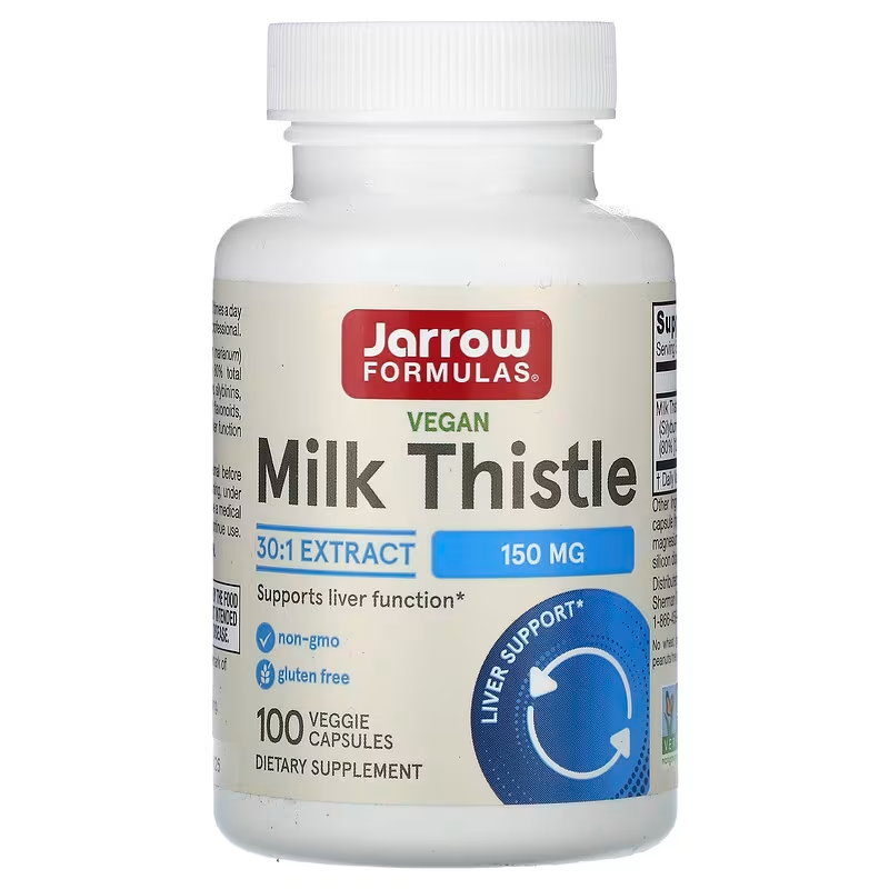 Jarrow Formulas Milk Thistle 150mg 100 Veg Capsules | Silymarin