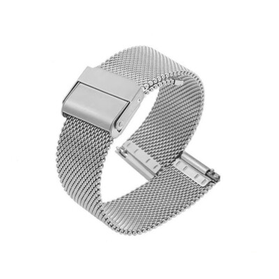 Quick Release 10mm-22mm Milanese Metal Bracelet Stainless Steel Watch Band Strap