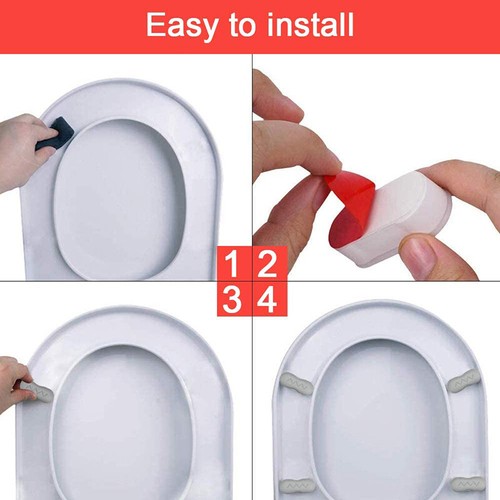 8PCS Bathroom Hardware Buffer Pad Bumpers Strong Adhesive Toilet Seats Bidet FC