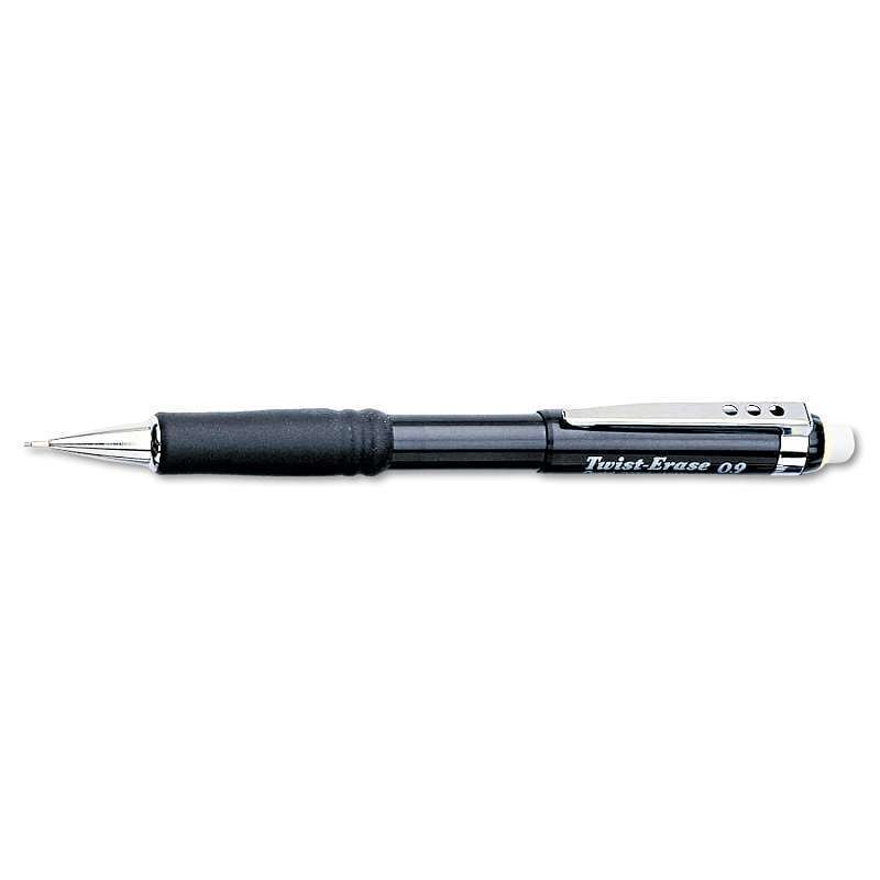 Pentel® Twist-Erase III Mechanical Pencil, 0.9 mm, Black Barrel 072512099681