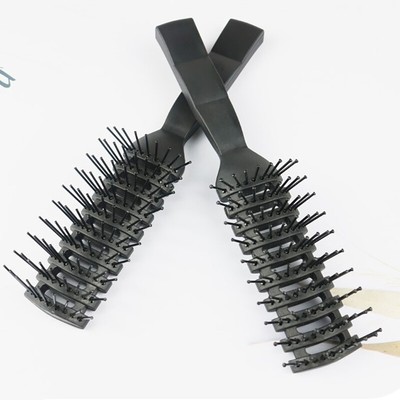 Men Plastic Vent Hair Brush Comb Anti-Static, Massage Hair Care Ribs C YP