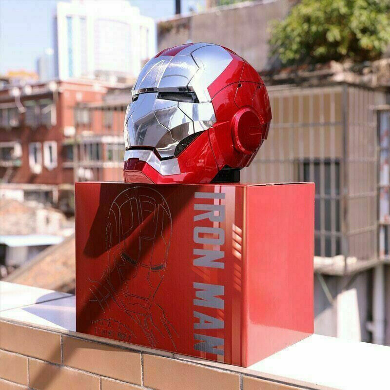 US! Autoking Iron Man 1:1 MK5 Helmet Mask Wearable Voice-control Transform Mask