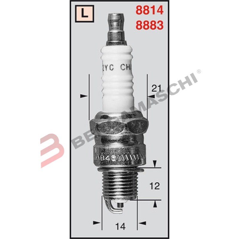 Bougie Champion Spark Plug L78c/T10 L78c Fladria Scrab 4m 50 Cc