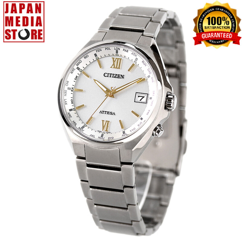 Pre-owned Citizen Attesa Cb1120-50c Eco-drive Solar Titanium Atomic Radio Men Watch Japan