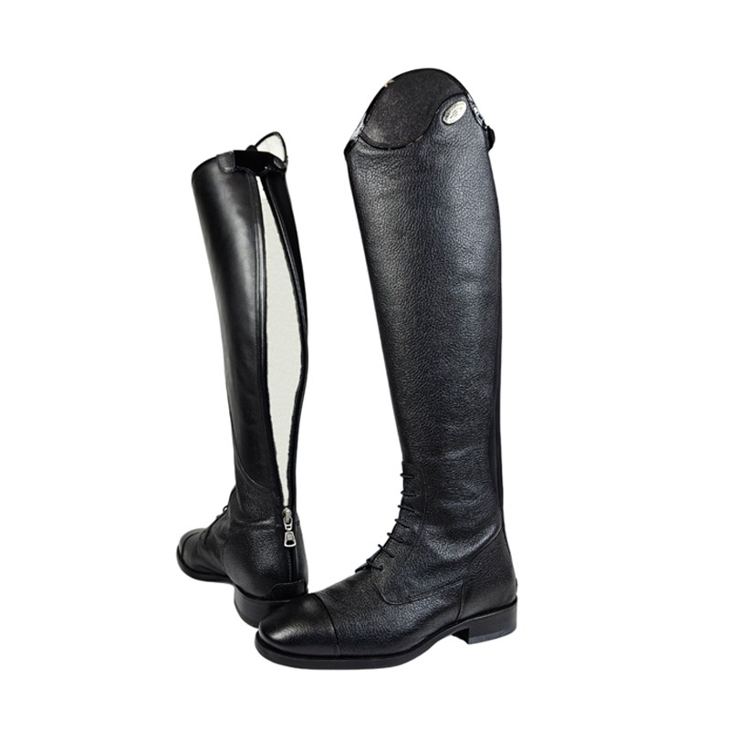 DeNiro Reitstiefel Salentino 1 mit Kontrastnähten und Patch