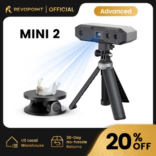 Revopoint MINI 2 3D Scanner For Printer 0.02mm 16Fps Dental
