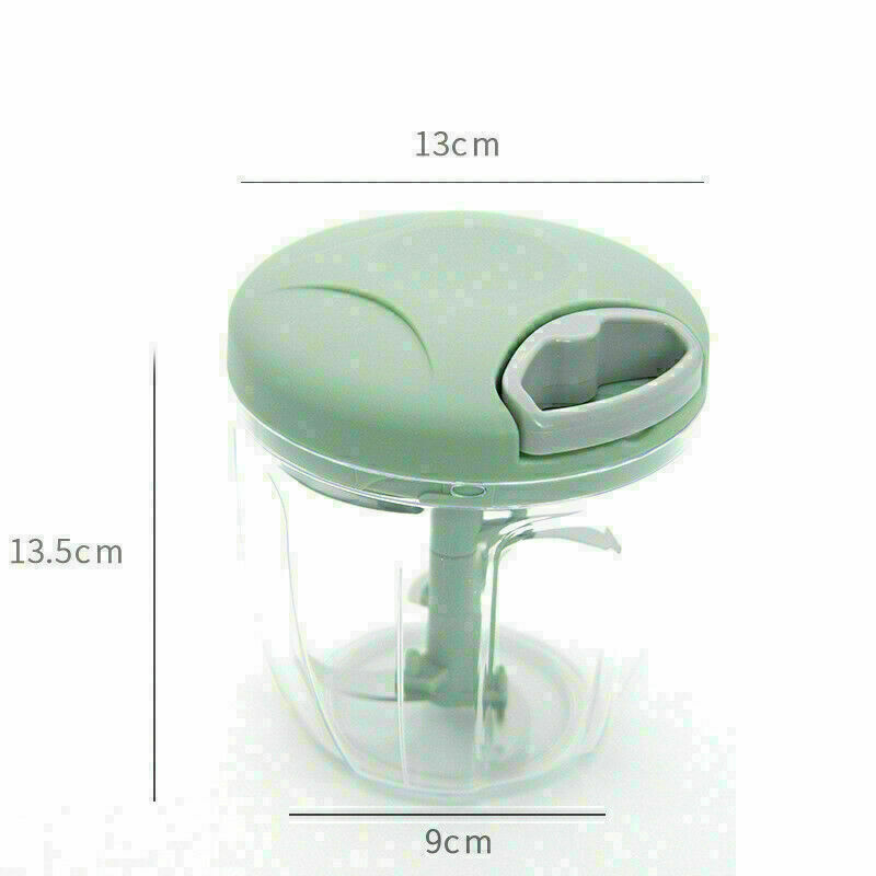 900ml Plastic Manual Garlic Masher Vegetable Cutter Pepper Blender Chopper