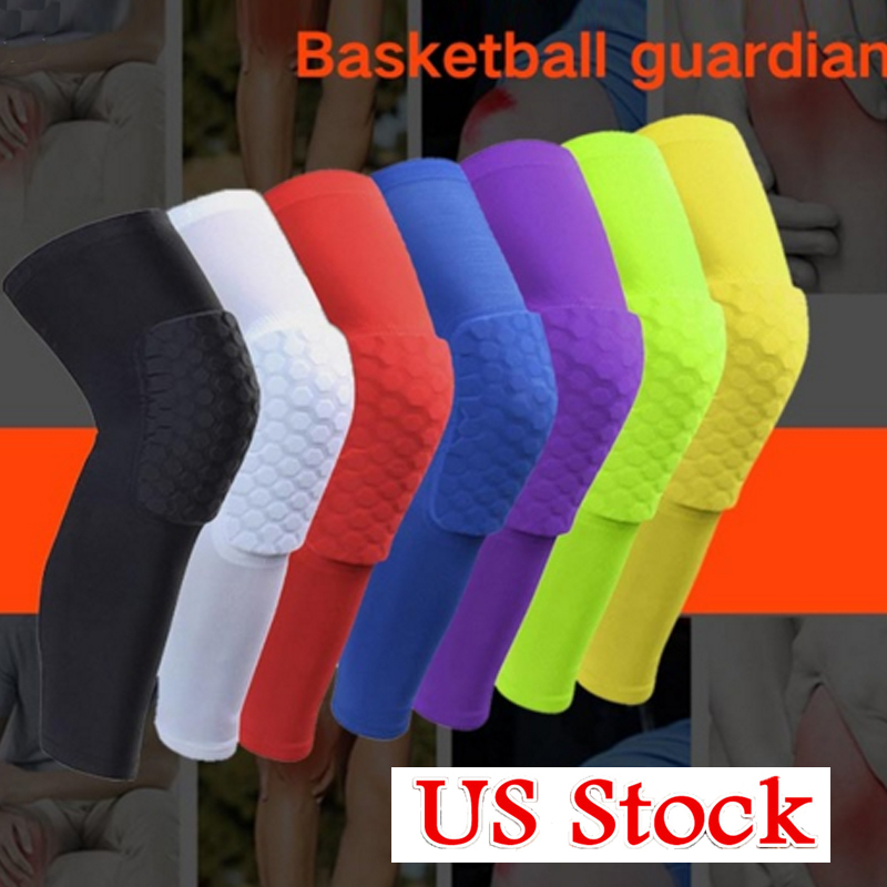 Basketball Knee Pads Kneepad Honeycomb Knee Leg Compression Sleeve Support Guard