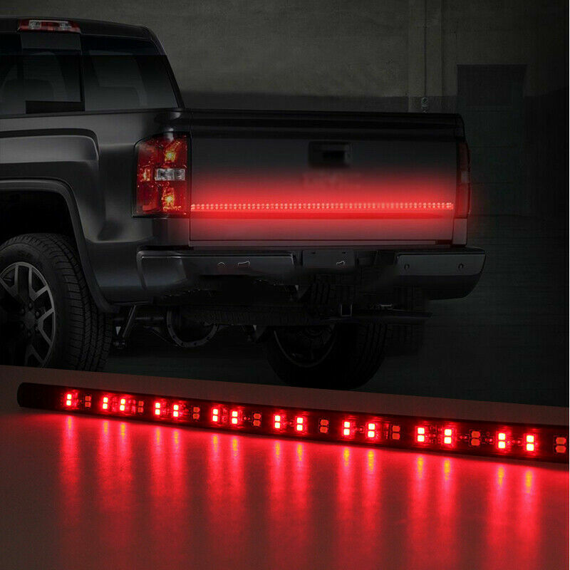 60" Double Row LED Truck Tailgate Light Bar Strip Red White Reverse Stop Brake
