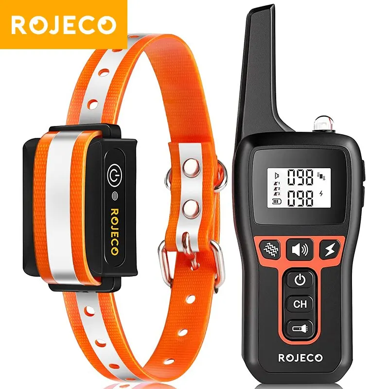 1000m Electric Dog Training Collar Remote Control Training Collar For Pet Rechar