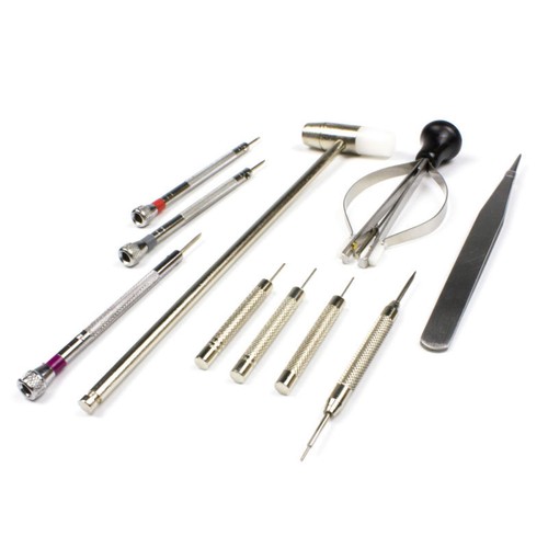Watch Repair Tool Kit Spring Bar Tool Set, Case Opener, Watch Case Press w/ Case