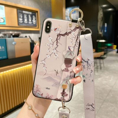 For iPhone Samsung Crossbody Wrist Strap Stand Holder Phone Case Cover Women Hot