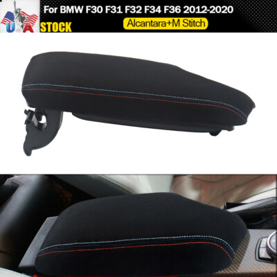 Alcantara Console Armrest Box Cover For BMW 3 4 3GT F30 F31 F32 F34 F36 2012-20
