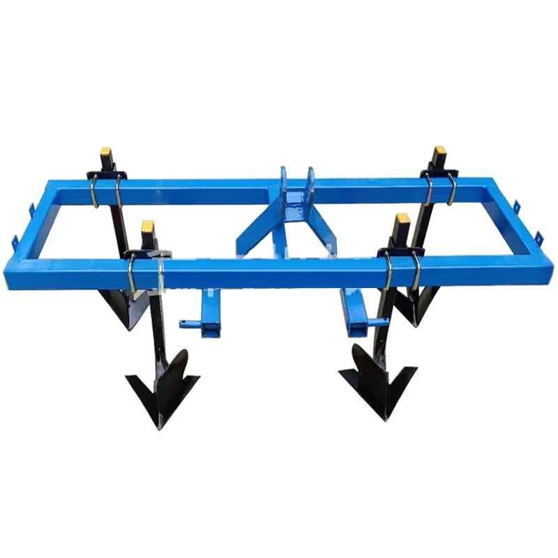 New row tillage plow four-wheeled vehicle with row tillage weeder corn vegetable