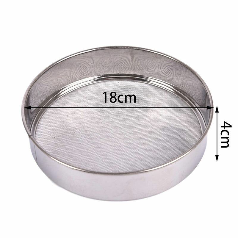 Kitchen Mesh Flour Sifter Round Stainless Steel Flour Sieve Strainer Sifters() eBay