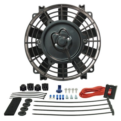 Derale Engine Cooling Fan Assembly 16508; Tornado 8'' Single Electric, Push/Pull