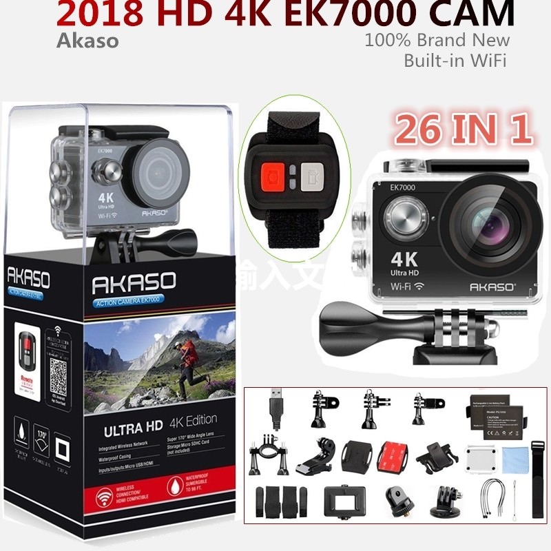 Akaso EK7000 vision 3 Pro Action Camera Ultra 4K Video Digital DV