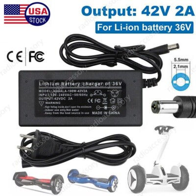 42V 2A Power Charger for GOTRAX Apex, Apex Pro, Glider, XR Elite, XR Ultra,Rival
