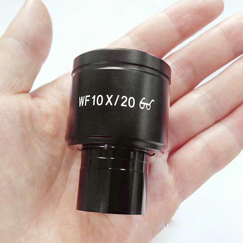 2PCS WF10X/20 High Eye Relief Wide Field Eyepiece 23.2mm f Biological Microscope