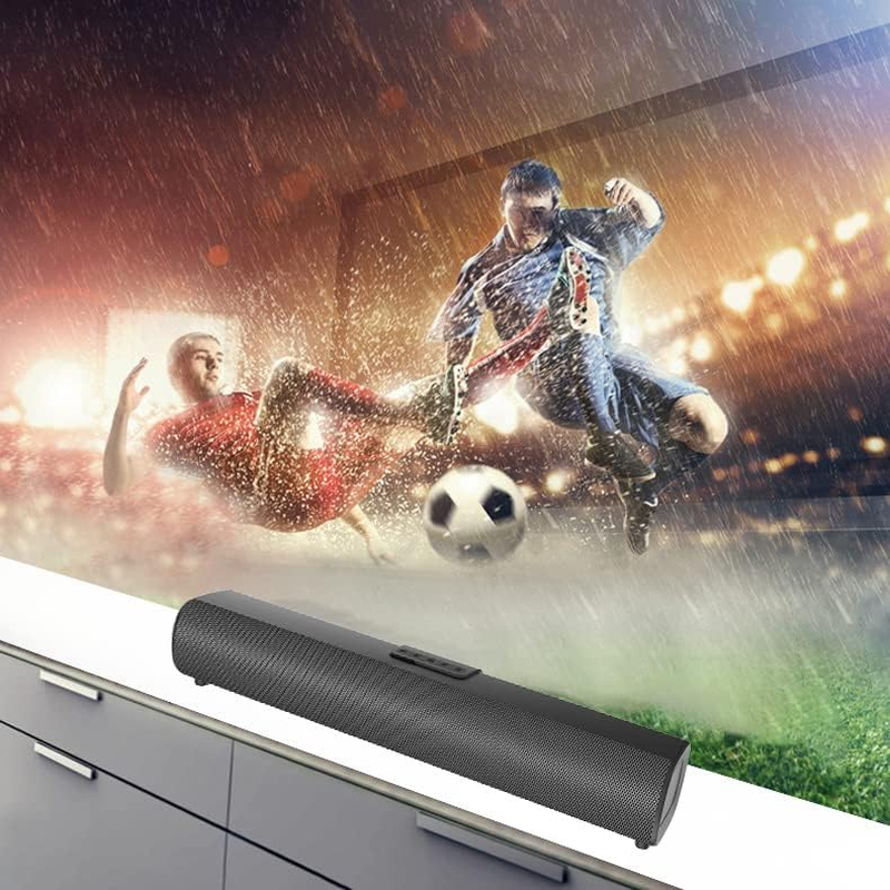 Sound Bars for TV 60W 16-Inch Small Sound Bar for TV, Bluetooth 5.0 Speaker, 3 E