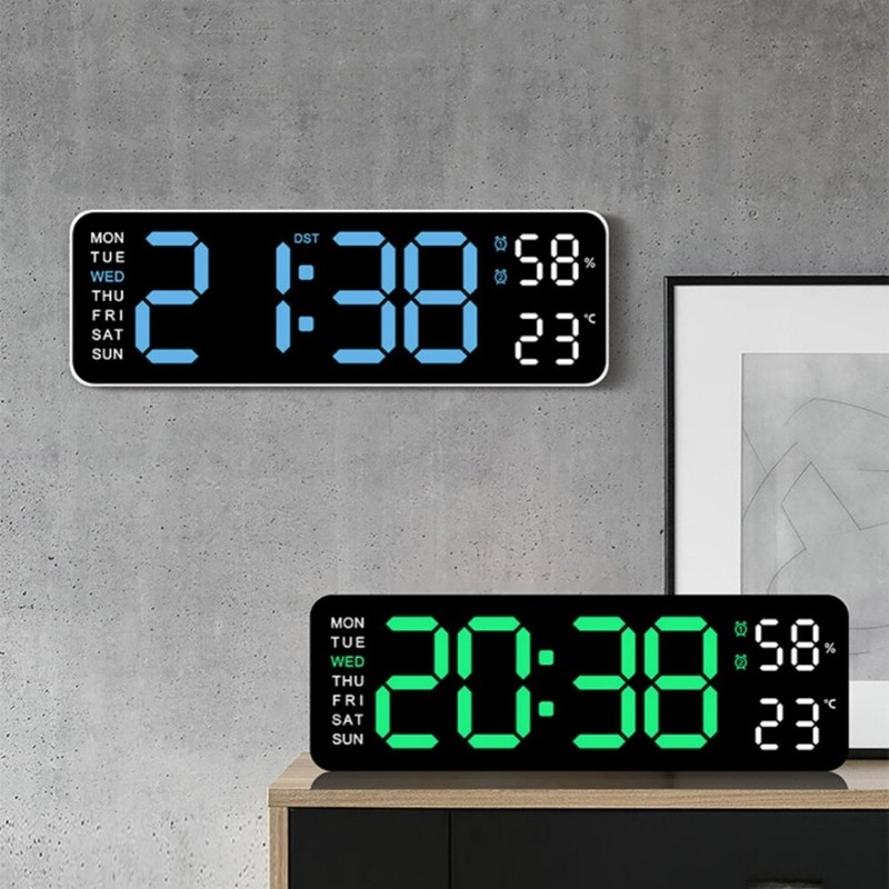 Large Screen Alarm Clock, Simple LED Desktop Clock, Large-sized Desk