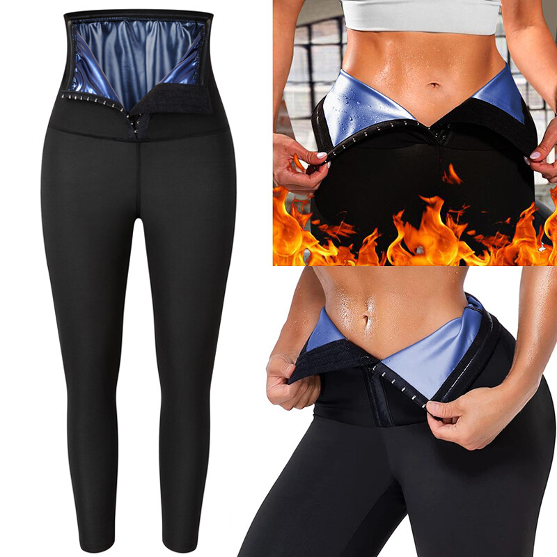 Neoprene Thermo Sweat Sauna Body Shaper Pants Fat Burner Waist Trainer Leggings