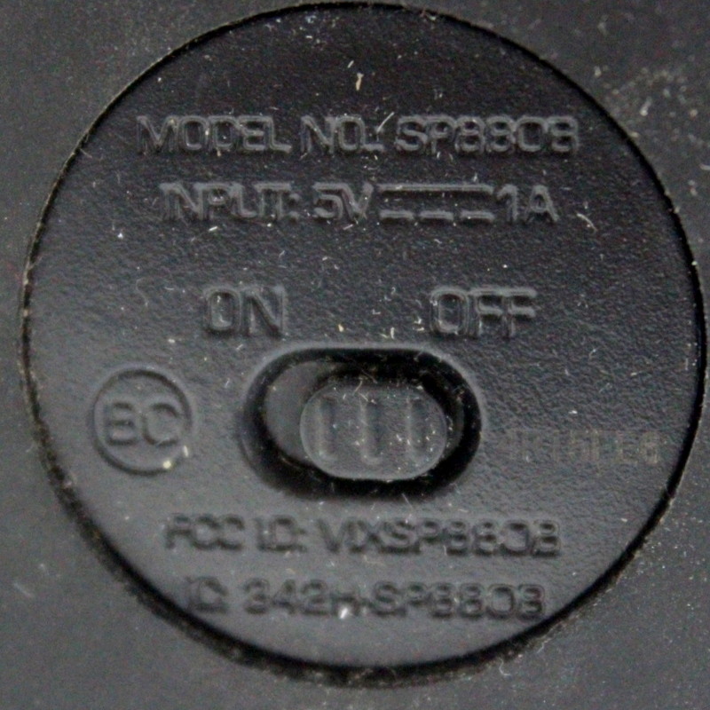 808 Black Bluetooth Wireless Speaker SP8808 CANZ