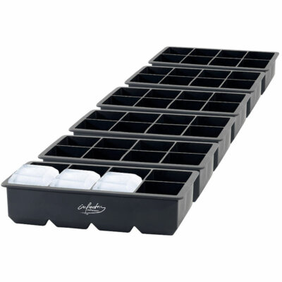 Eiswürfel Form: 6er-Set XXXL-Eiswürfelformen für je 8 Eiswürfel, je 5x5x5cm