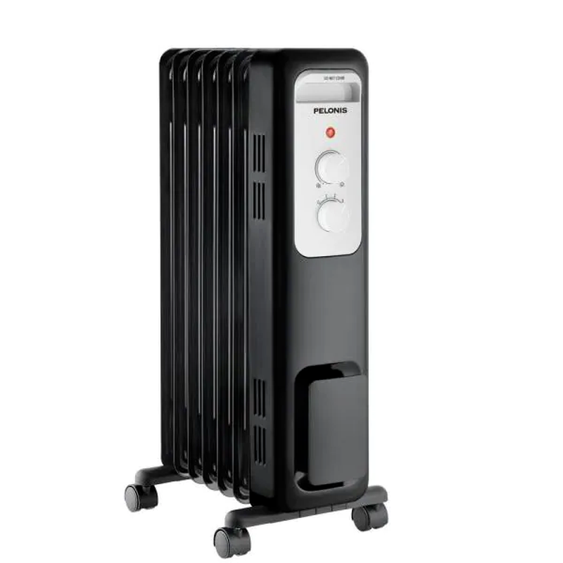 Pelonis1,500-Watt Oil-Filled Radiant Electric Space Heater with Thermostat