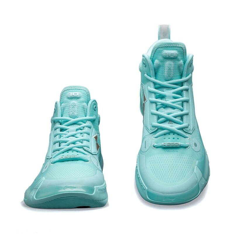 Pre-owned Li-ning Way Of Wade 10- Mint Men's Mid Top Basketball Shoes Abas115-4 In Island Blue