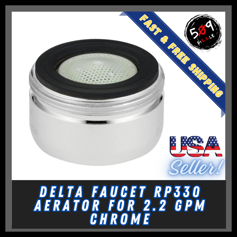 Delta Faucet RP330 Aerator for 2.2 GPM, Chrome 1 Count (Pack of 1),