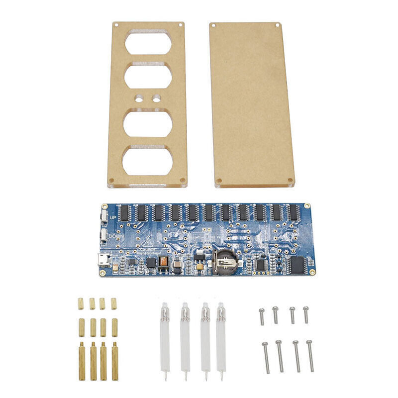 DIY IN12 IN-12 Nixie Tube PCBA Kit Digital Clock Circuit Board Kit No Tubes