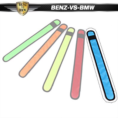 LED Slap Armband Lights Glow Band Strap for Running Cycling Jogging 35cm Blue