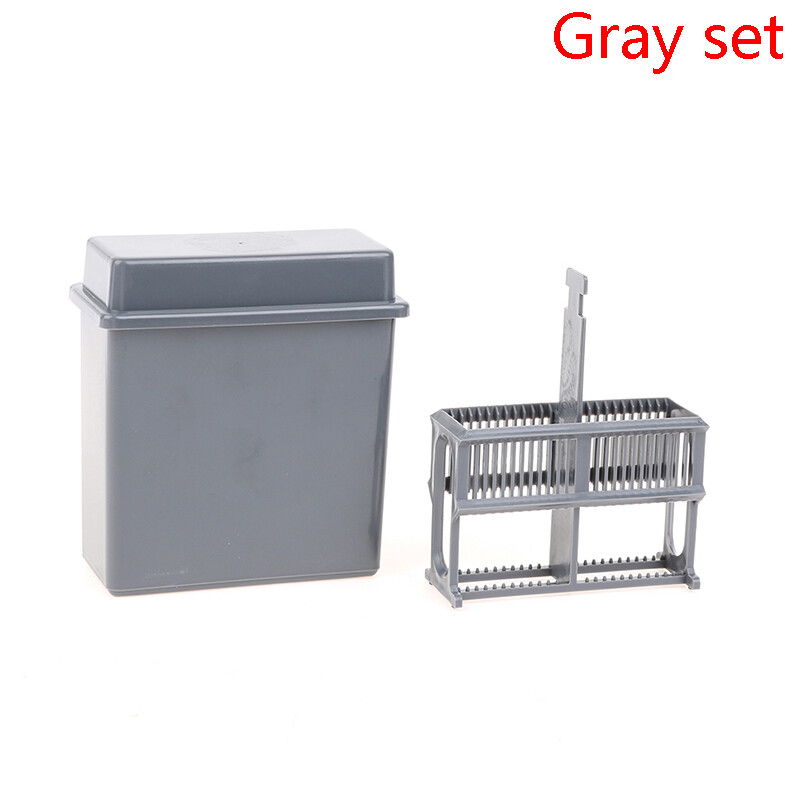 24 Slots Staining Jar Rack For Microscope Slides,Slides Staining Rack Dish -W G1