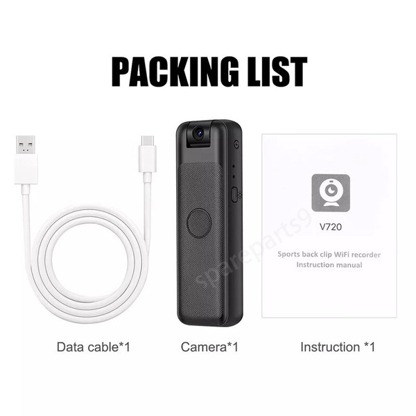 Mini WIFI 1080P Body Camera Video Recorder Clip Cam Night Vision Support 128G - Image 13