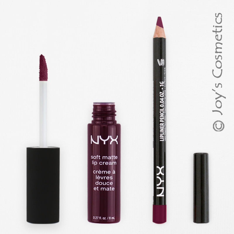 2 NYX Soft Matte Lip Cream 20 Copenhagen + Slim Lip pencil 808