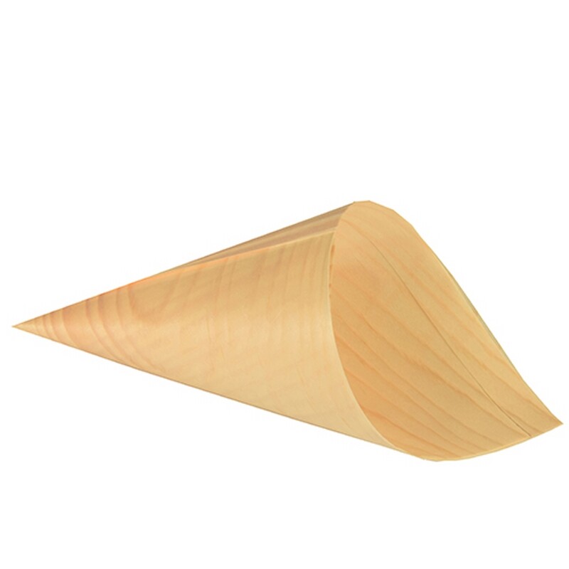 50 Fingerfood Spitztüten Schalen pure Ø 12,5 x 24 cm Einwegtüten Desserttüten