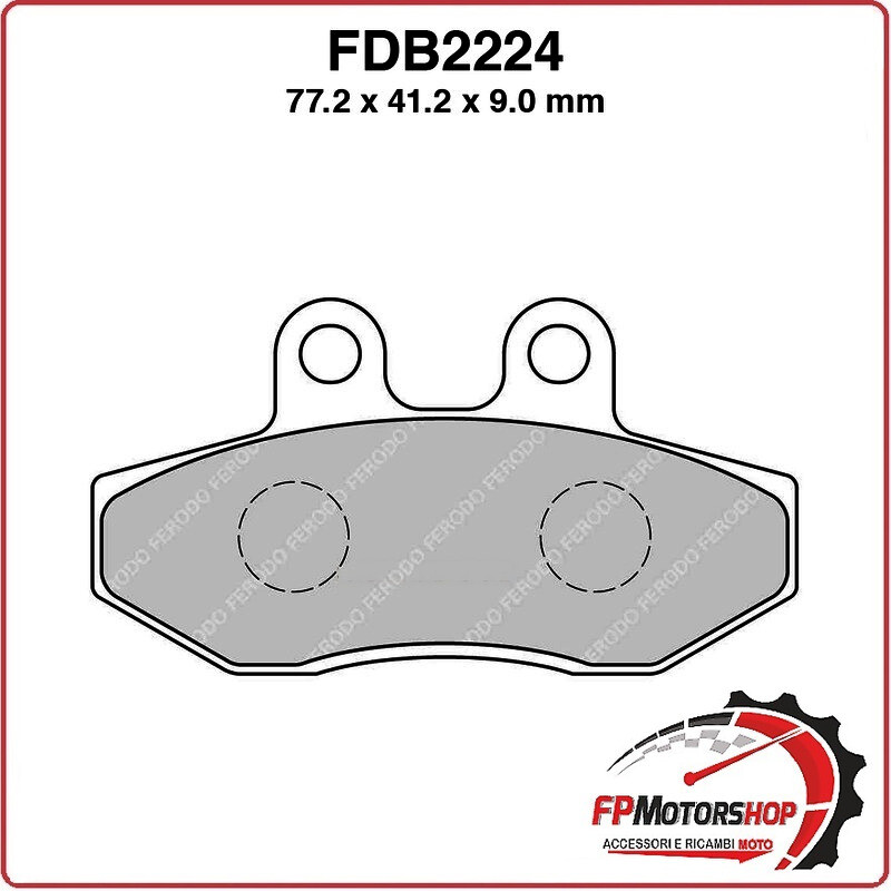 PASTIGLIE PASTICCHE FRENI PER SCOOTER FDB2224EF YAMAHA NCX CYGNUS X 125 06>13