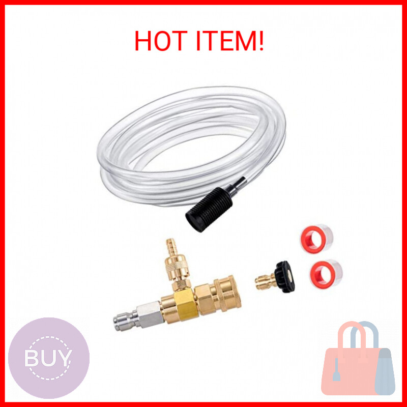 Raincovo Downstream Injector for Pressure Washer, Power Washer Chemical Injector