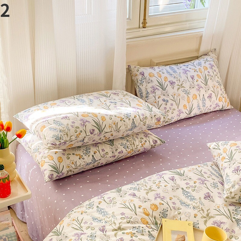 2pcs-flower-print-pillowcase-cute-pillow-cover-4874cm-dormitory-kids-bedroom