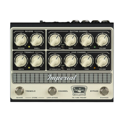 Tone King Imperial Tri-Tube Preamp DI Guitar Effect Pedal with Effects Loop & IR