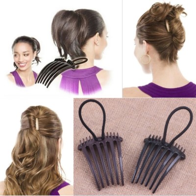 Steckkamm MIT Gummi Einsteckkamm Frisurenhilfe Haarkamm Haardreher Hair Twister