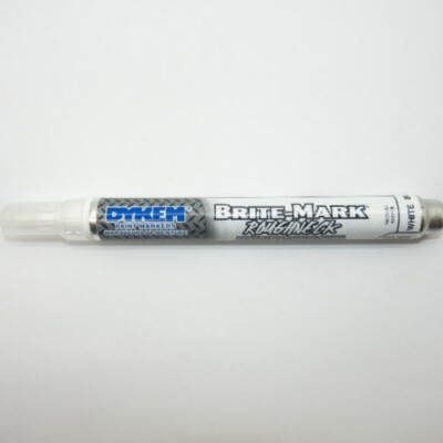 Dykem White BRITE-MARK Roughneck Series Permanent Paint Marker 84203