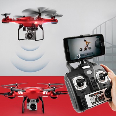 Red Model RC Toy Quadcopter Drone Camera 4Axis Hover Helicopter WIFI FPV UAV