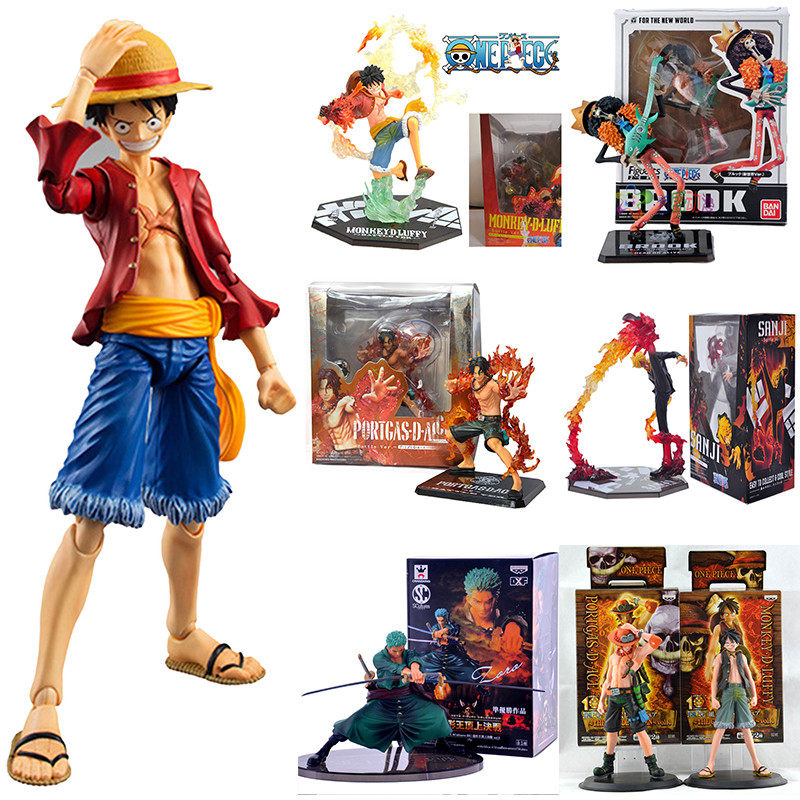One Piece Action Figure Figurine Luffy Ace Zoro Sanji Anime Collectible Toy Gift Toys Hobbies Tv Movie Video Games