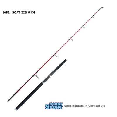 CANNA BOAT JIG 9 KG RED 1652  MT 1,65  PER VERTICAL JIG AZ 100-200 GR 2PZ OFFSET