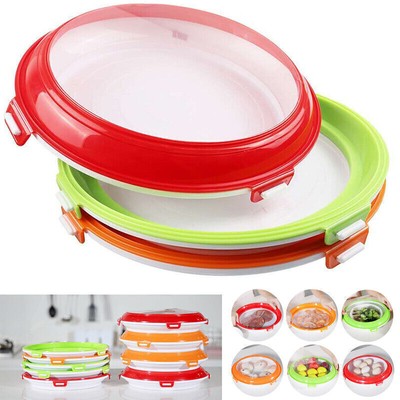 ReusableFood Preservation Tray Stackable Magic Elastic Fresh Storage Container-