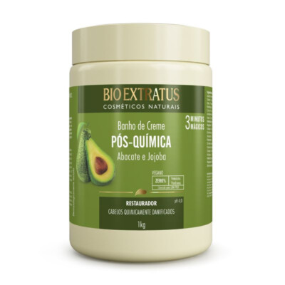 Bio Extratus - Pos Quimica - Banho de Creme Restaurador Abacate e Jojoba 1Kg