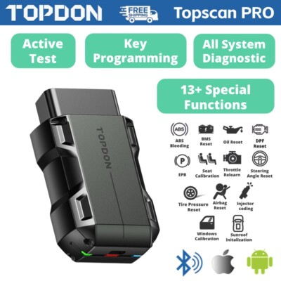 2024 TOPDON Topscan Pro Car Diagnostic Tool All System Diagnostic IMMO Functions